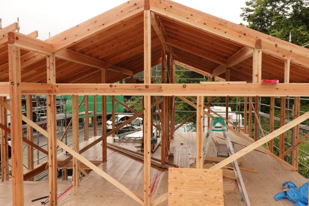 そらどまの家棟上げ